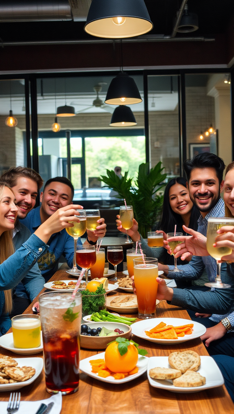 Coworkers Celebrate Happy Hour on a Friday