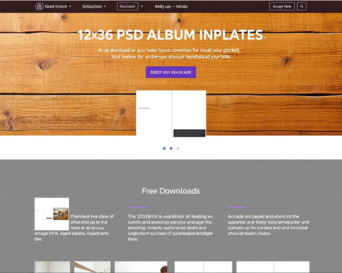 Free 12x36 PSD Album Template Download Available