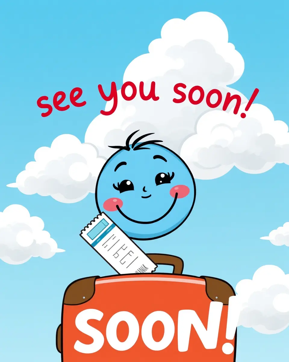 Smiling Face Embarks on a Journey with "See You Soon