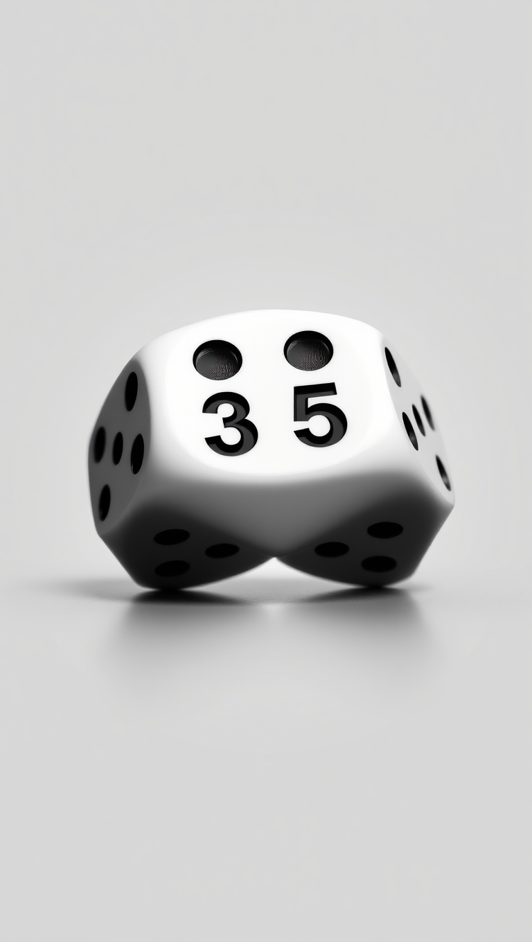 Pair of Dice on Subtle Gradient Background PNG