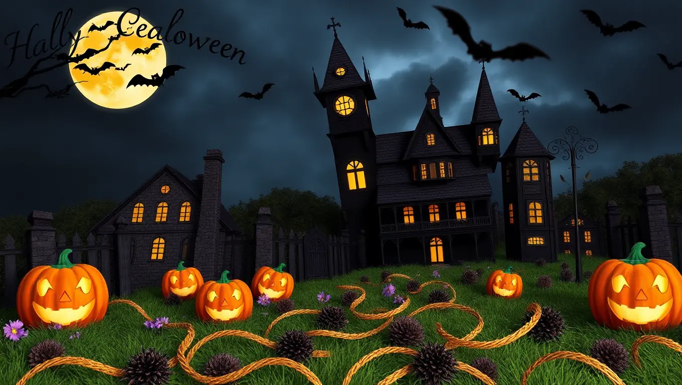 Creating a Haunting Halloween Background Scene