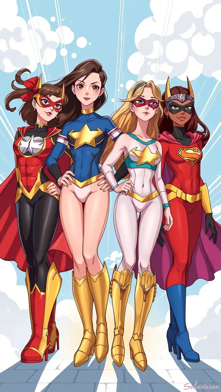 Four Superpowered Girls Unite for a Cause