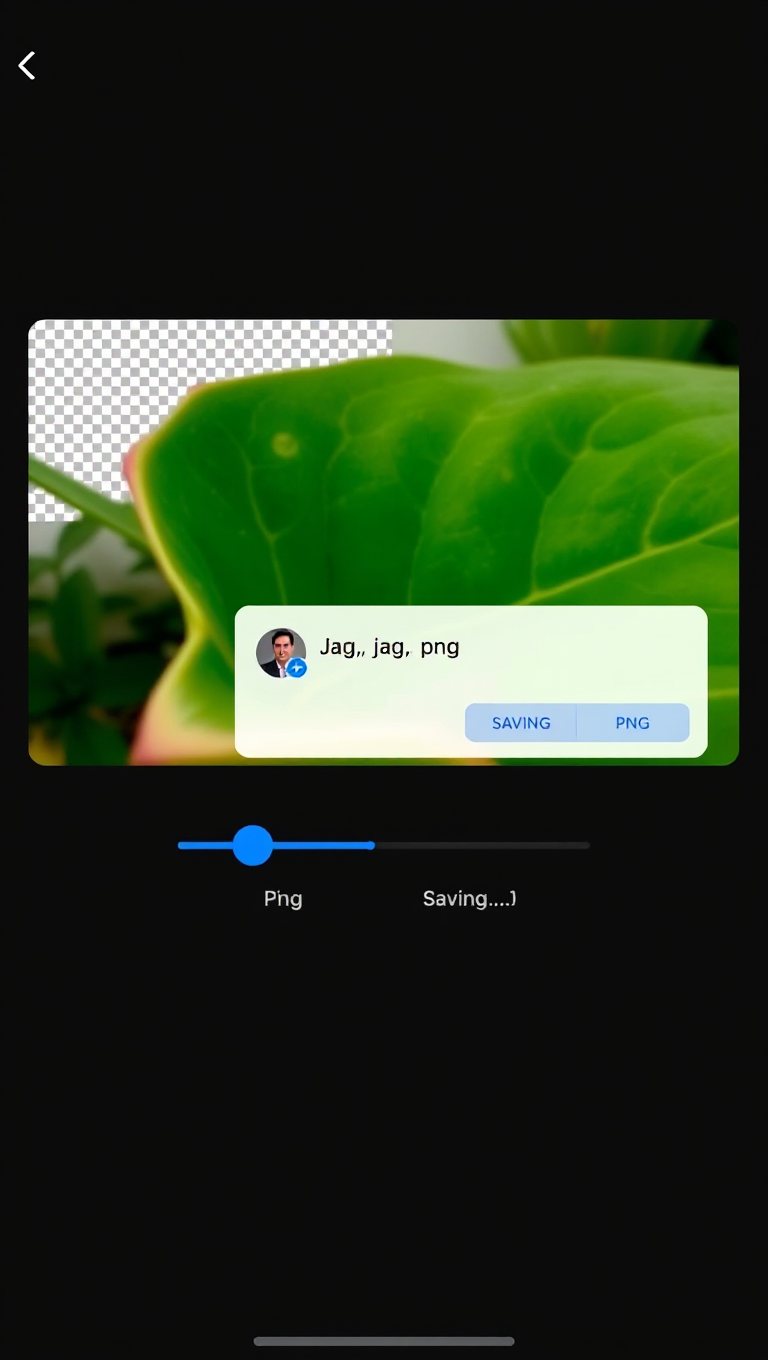 Converting JPG to PNG: Progress Bar Shows Black Background Fading