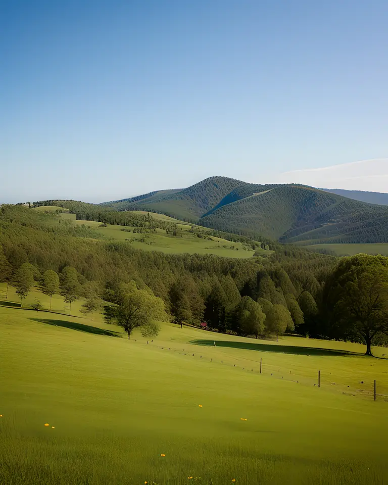 I Am from a Small Town in Rolling Hills and Forests