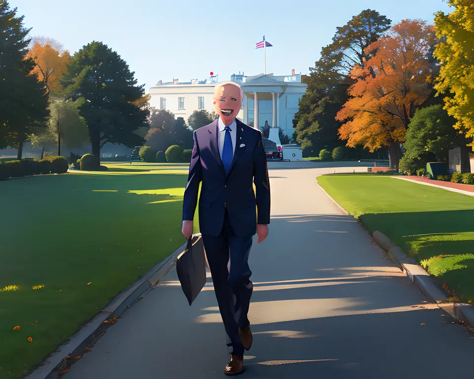 Joe Biden's Joyful Moment on the White House Lawn