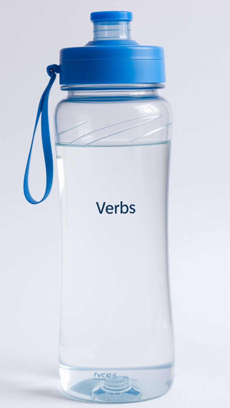 Verbstransparent Water Bottle with Transparent Background