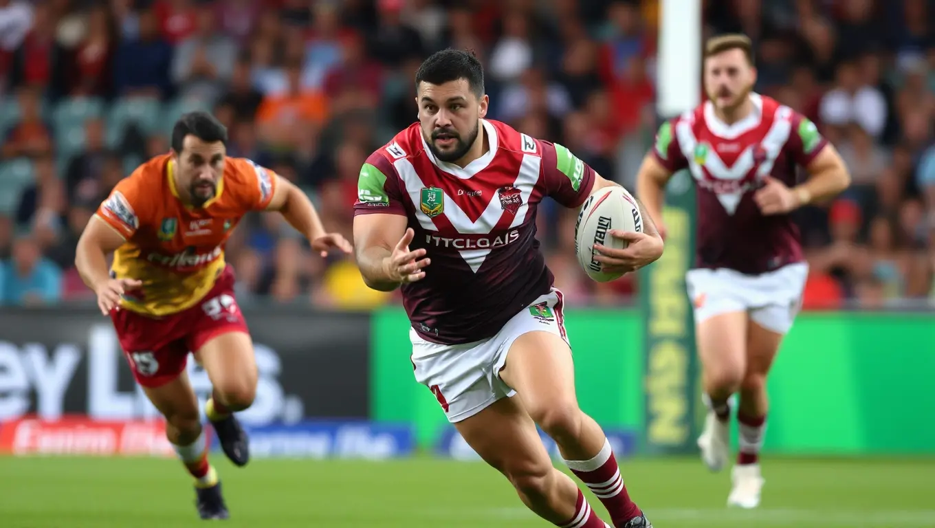 David Fifita Plays for Brisbane Broncos in NRL Match