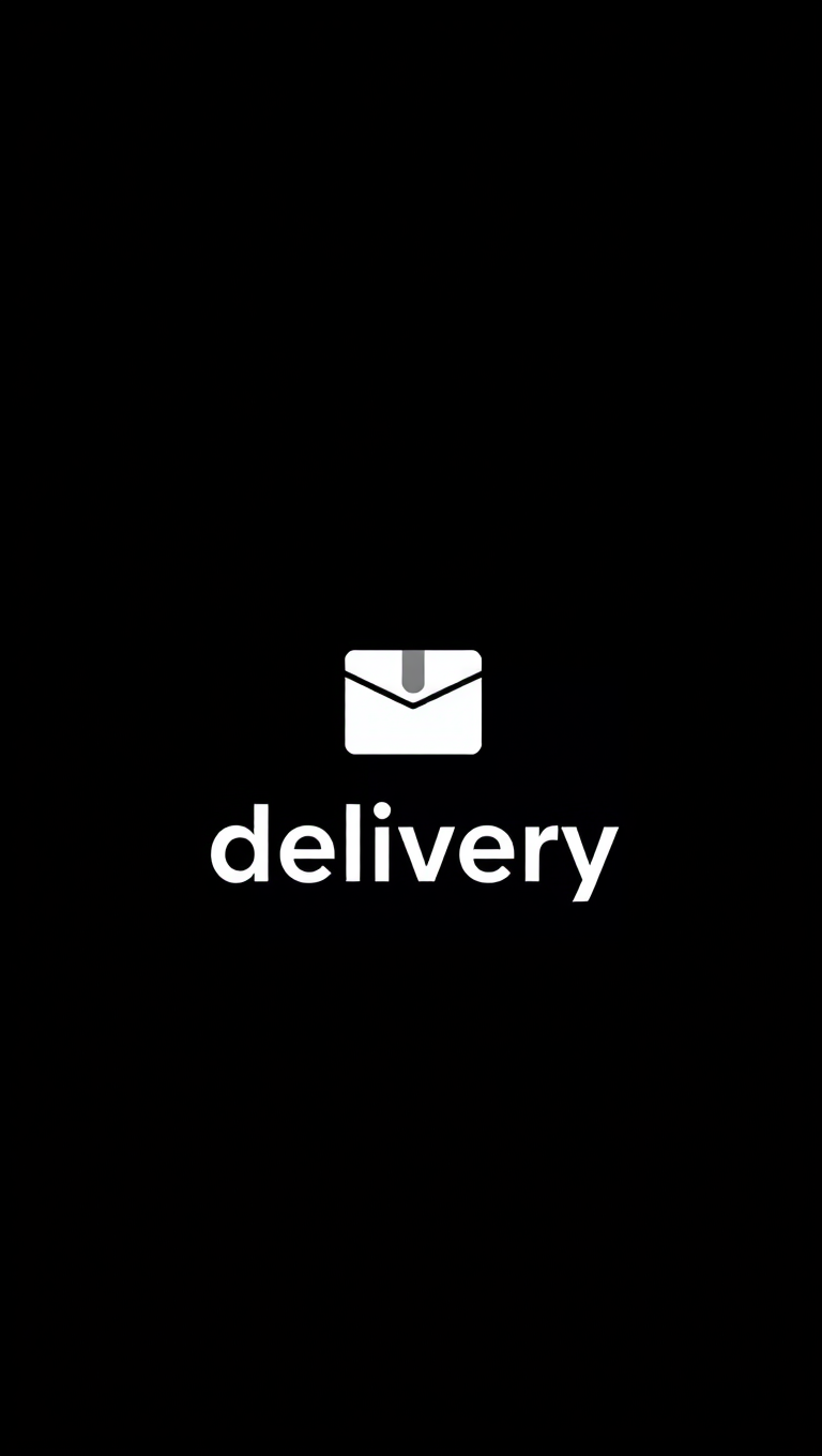 Minimalist Delivery Icon with Subtle Gradient Effect