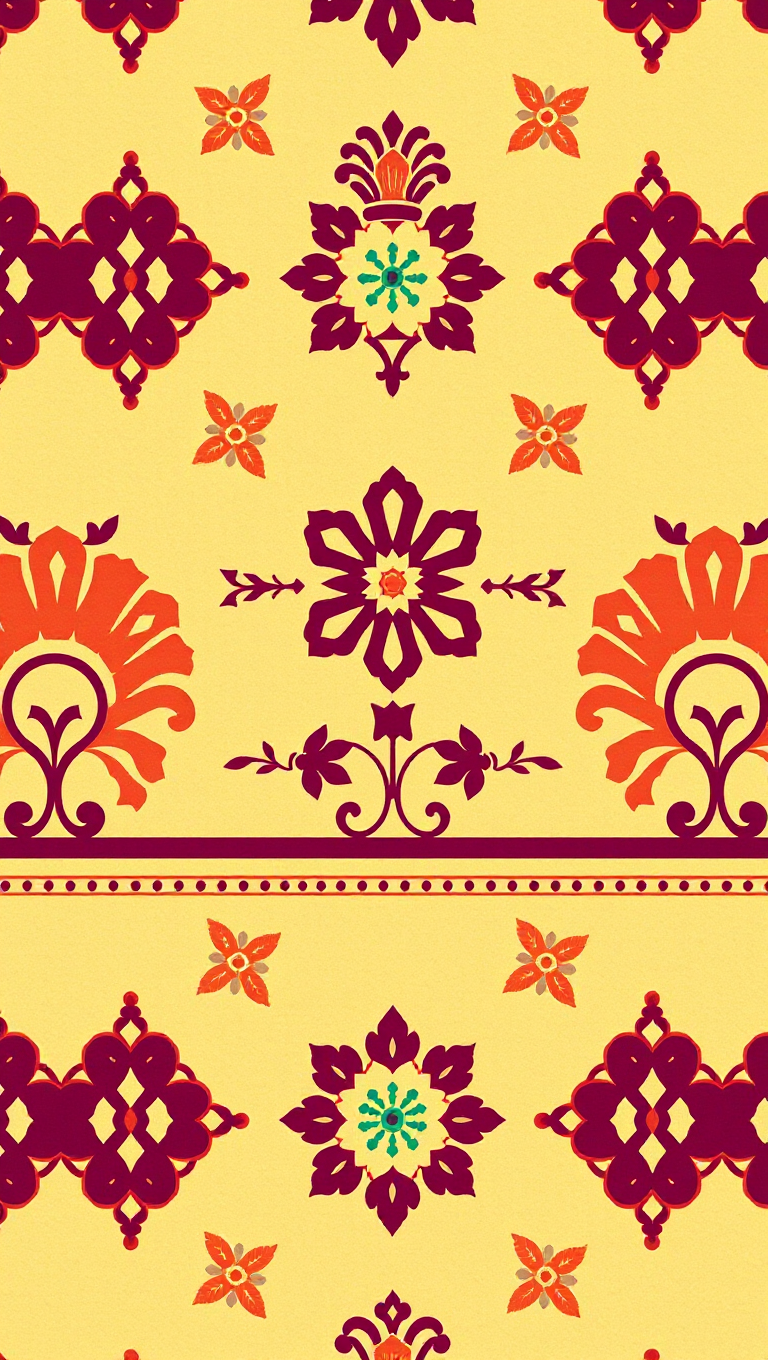 Retro-Style Wallpaper with Classic Design and Vintage Patterns