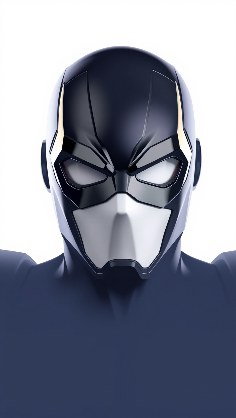 Verbstransparent Mask with Transparent Background for Superhero