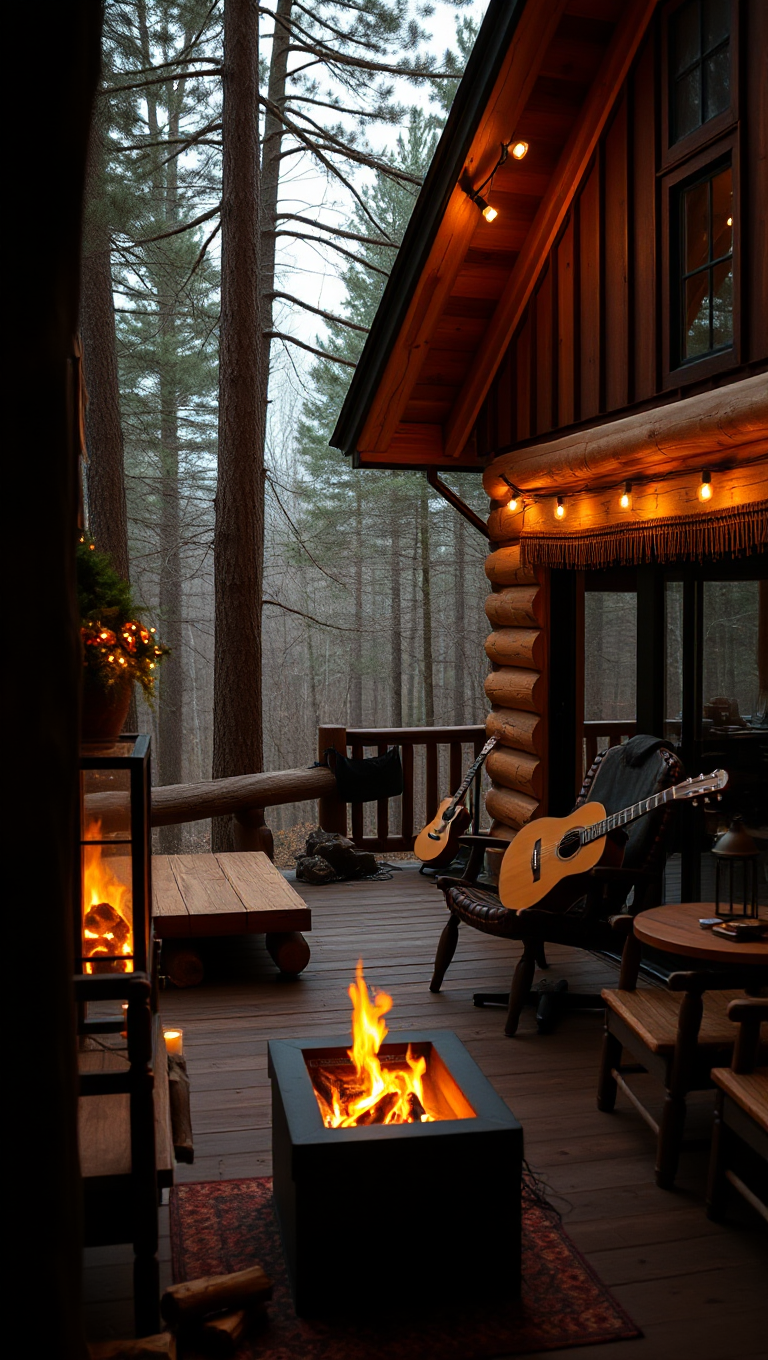 Cozy Cabin with Warm Acoustic Ballad